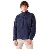 Wrangler Regular Fit Normal Kesim Dik Yaka Erkek Lacivert Polar Sweatshirt Ceket W212981, Navy, XL