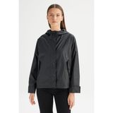 Wrangler Regular Fit Normal Kesim Kapüşonlu Siyah Ince Mont - XS
