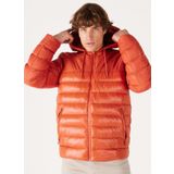 Wrangler Regular Fit Normal Kesim Kapüşonlu Turuncu Şişme Mont W232008, Orange, XXL