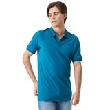 Wrangler Regular Fit Normal Kesim Polo Yaka%100 Pamuk Tişört, M, W211837, Petrol, Erkek