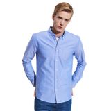WRANGLER Regular Fit Normal Kesim%100 Pamuk Açık Mavi Oxford Gömlek, 2XL, W5A3, Koyu Mavi, Erkek