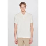 Wrangler Regular Fit Polo Erkek T-Shirt W2610158102 - Ekru - XL