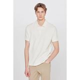 Wrangler Regular Fit Polo Erkek T-Shirt W2610158102 - Ekru