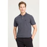WRANGLER Regular Fit Polo Yaka Antrasit Erkek T-shirt W7d5k4xx2t003
