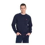 Wrangler Regular Fit Small Logo Sweatshirt Erkek Sweatshirt, Lacivert, XL