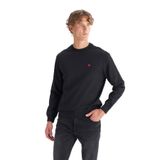 WRANGLER Regular Fit Sweatshirt, S, EMC8GY115352, Siyah, erkek