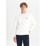 WRANGLER Regular Fit Sweatshirt, XL, EMC8GY115351, Beyaz, erkek