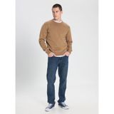 WRANGLER Regular Fit Triko Kazak, S, 500321185100, Beige-W242724614, Erkek