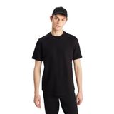 WRANGLER Relaxed Fit Dokulu Basic T-Shirt, M, W2510718001, Siyah, Erkek