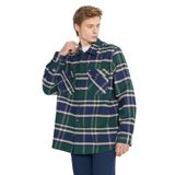 WRANGLER Relaxed Fit Geniş Kesim%100 Pamuk Yeşil Ekoseli Gömlek, L, W242602, Multi-W242602900, Erkek