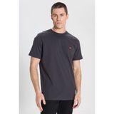 Wrangler Relaxed Fit Small Logo Siyah Erkek Kısa Kol T-Shirt - XL