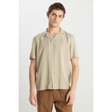 Wrangler Relaxed Fit Tencel Göm Bej Erkek Gömlek