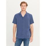 Wrangler Relaxed Lacivert Erkek Gömlek W2510722410 Relaxed Fit Tencel
