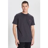 WRANGLER Siyah Erkek Kısa Kol T-Shirt Relaxed Fit Small Logo