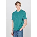 Wrangler Small Logo Bisiklet Yaka Erkek T-Shirt W7NM203877G26 - Yeşil - XL