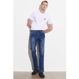 WRANGLER Straight Fit Düz Kesim Düz Paça Normal Bel Mavi Texas Pamuklu Esnek Jean Denim Kot Pantolon, 31/32, W121, Dark Blue-W121HR36B, Erkek