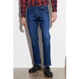 WRANGLER Texas Normal Bel Düz Paça Mavi Erkek Esnek Jean Denim Kot Pantolon