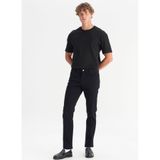 WRANGLER Texas Pamuklu Slim Fit Dar Kesim Esnek Jean Kot Pantolon, 31/32, W12S, Black-MW12S016100, Erkek