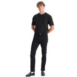 WRANGLER Texas Pamuklu Slim Fit Dar Kesim Esnek Jean Kot Pantolon, 34/30, W12S, Black-MW12S016100, Erkek