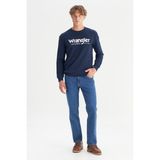 Wrangler Texas Pamuklu Straight Fit Cepli Esnek Jean Kot Denim Pantolon - Mavi