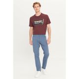 Wrangler Texas Slim Fit Dar Kesim Dar Paça Pamuklu Esnek Mavi Jean