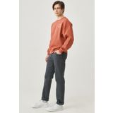 WRANGLER Texas Slim Fit Dar Kesim Normal Bel Antrasit Esnek Pantolon