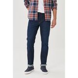Wrangler Texas Slim Fit Dar Kesim Normal Bel Esnek Jean Kot Pantolon - Royal Mavisi - 32 / 32