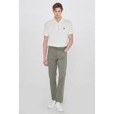 Wrangler Texas Slim Fit Dar Kesim Normal Bel Siyah Esnek Pantolon - Yeşil