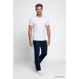 Wrangler Texas Slim Fit Normal Bel Denim Esnek Jean Kot Pantolon - Koyu Mavi