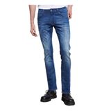 Wrangler Texas Straight Fit Normal Bel Denim Esnek Jean Kot Pantolon W121, Mid Blue, 32/32