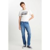 WRANGLER Texas Straight Fit Normal Bel Düz Paça Koyu Mavi Pamuklu Esnek Denim Jean Pantolon, 40/32, W12S, Heritage Haze-W12S00018357, Erkek