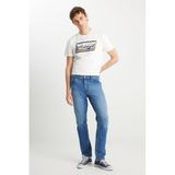 WRANGLER Texas Straight Fit Normal Bel Düz Paça Koyu Mavi Pamuklu Esnek Denim Jean Pantolon, 42/32, W12S, Heritage Haze-W12S00018357, Erkek