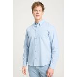 Wrangler Uzun Kollu Gömlek Mavi Erkek Gömlek - 2XL