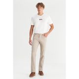 Wrangler W12S004614 Bej Erkek Texas Authentic Slim Fit Dar Kesim Normal Bel Esnek Pantolon - 38 / 32