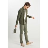 Wrangler W12S004826 Haki Erkek Texas Slim Fit Dar Kesim Normal Bel Esnek Pantolon - 32 / 30