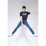Wrangler W12SMN396 Orta Mavi Erkek Texas Slim Kot Pantolon - 34 / 32