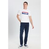 Wrangler W18S4014805 Larston Koyu Mavi Erkek Silim Tapared Dar Paça Normal Bel Kot Pantalon - 32 / 30