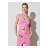 Wrangler W231675611 Berrak Tüzünataç Pembe Geniş Yaka Kadın Bluz