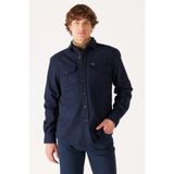 Wrangler W232137410 Lacivert Erkek Gömlek