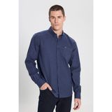 Wrangler W242430410 Lacivert Erkek Uzun Kollu Kalın Gömlek - S