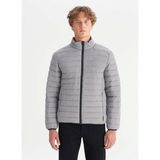 Wrangler W2520510035 Gri Erkek Regular Fit Normal Kesim Dik Yaka Cepli Şişme Mont - 2XL