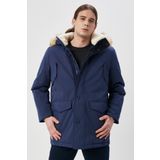 Wrangler W4D0WX114 Parka Lacivert Erkek Mont