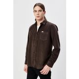 Wrangler W5A14AH44 Kahve Regular Fit Erkek Gömlek