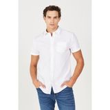Wrangler W5J7Lo989 White Erkek Ss Kısa Kollu Gömlek - Beyaz