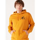 Wrangler W656I4H43 Turuncu Kapüşon Yaka Erkek Sweatshirt