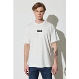 Wrangler W7C4EE989 Bisiklet Yaka Beyaz Erkek T-Shirt