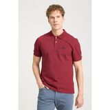 Wrangler W7D5K4XX2T606 Bordo Erkek Regular Fit Normal Kesim Polo Yaka %100 Pamuk Tişört - 2XL