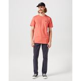 Wrangler W7NM20387733L Somon Erkek Regular Fit Bisiklet Yaka T-Shirt