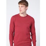 Wrangler W8A02PX2G Kırmızı Knitwear Crew Neck Bisiklet Yaka Regular Fit Düz Erkek Kazak