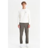 WRANGLER WM01200001UU Haki Erkek Liyosel Kumaş Slim Fit Chino Beli Lastikli Pantolon
